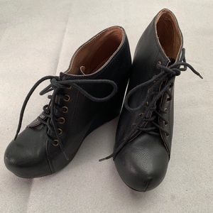 Jeffrey Campbell Havana Black Leather Booties